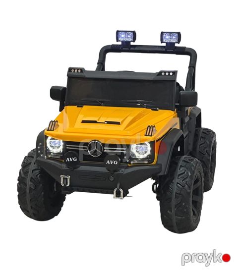 Uşaq elektrik avtomobili Mercedes-Benz G-Class Amg ARL, sarı/qara, 1-8 yaş — Bakı