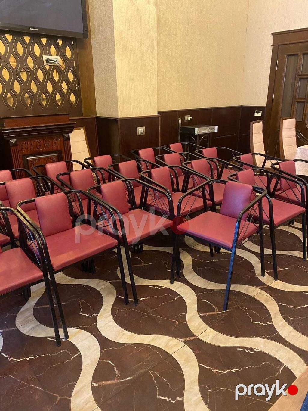 Tələbə/konfrans üçün yazı stolçalı oturacaqlar - Model: Armrestli — Stullar, Bakı (10)