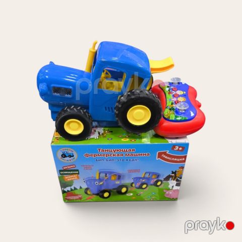 Radio ilə idarə olunan traktor, plastik, göy, 3+ — Bakı