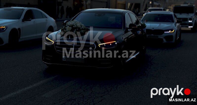 Mercedes S class 2022, 2023 il — Minik avtomobili icarəsi, Bakı (3)