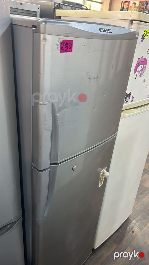 Hitachi iki qapılı soyuducu - Rəng: gümüşü (inox stili) - Üst kamera — Digah