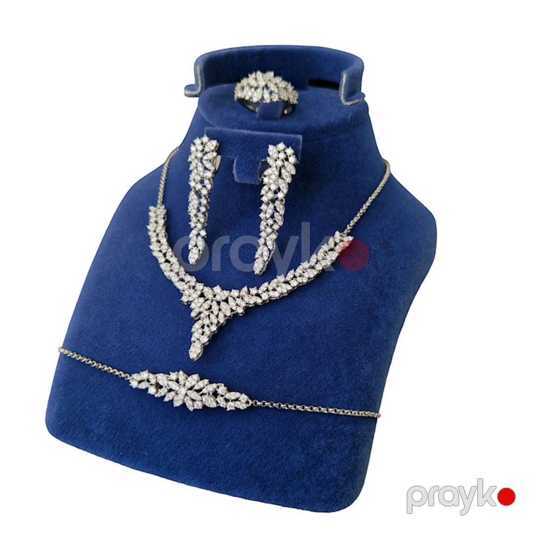 Zinət dəsti boyunbağı, sırğa, üzük və qolbaq Azgold 647 VJ426247 No Brand — Mallar, Bakı (2)