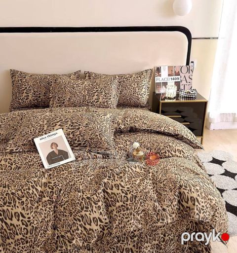 Yataq dəsti Trendy PolyCotton, döşək örtüyü 240x260, 2 ədəd yorğan üzü 160x220, 2 ədəd yastıq üzü 50x70, ailə dəsti, polikotton, Türkiyə istehsalı - Annaberry 706 — Bakı