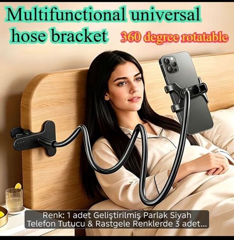 Multifunksional universal şlanq tipli telefon tutucu – 360° dönən — Digah