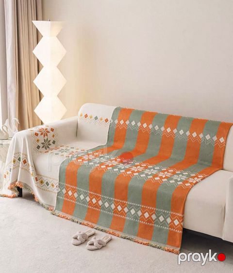Divan örtüyü Annaberry 744, rəngbərəng, 180x180 sm — Bakı