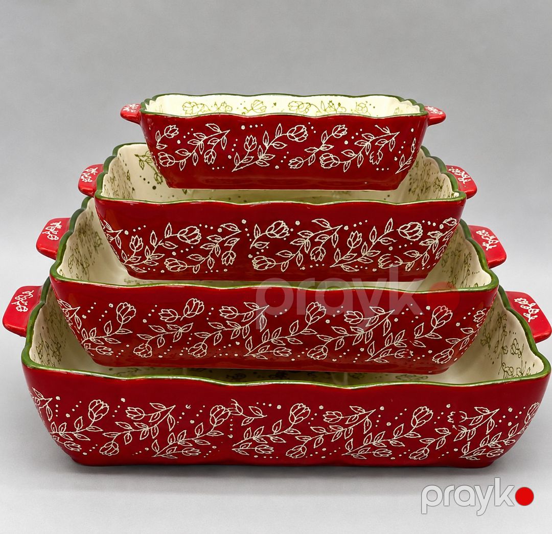 Bişirmə üçün qab 6921-3585, keramika, qırmızı — Mallar, Bakı (3)