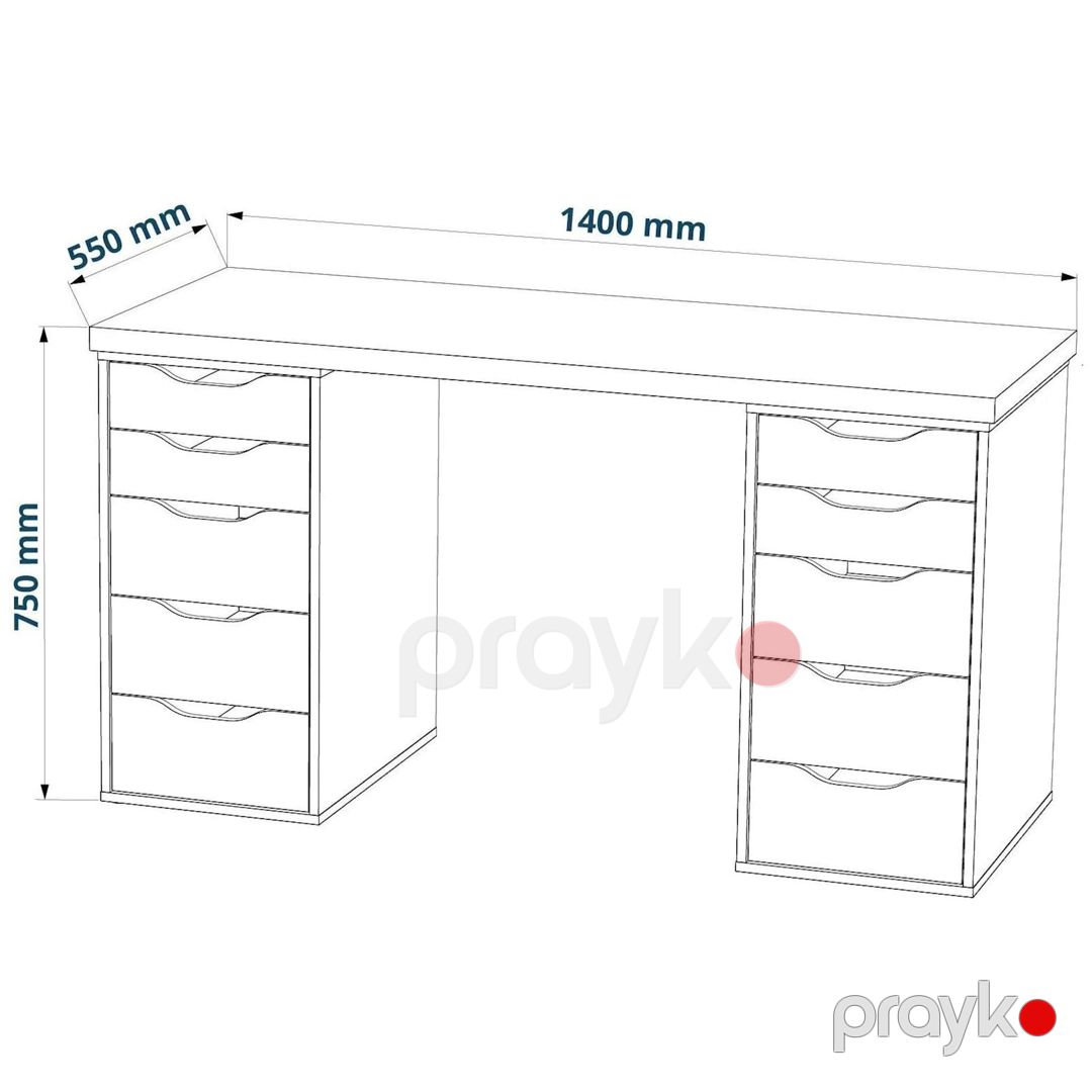 Yazı masası 3563_M2StolTumba6Roliki2Wh Ağ, Ldsp, 75x55x140 sm — Mallar, Bakı (2)