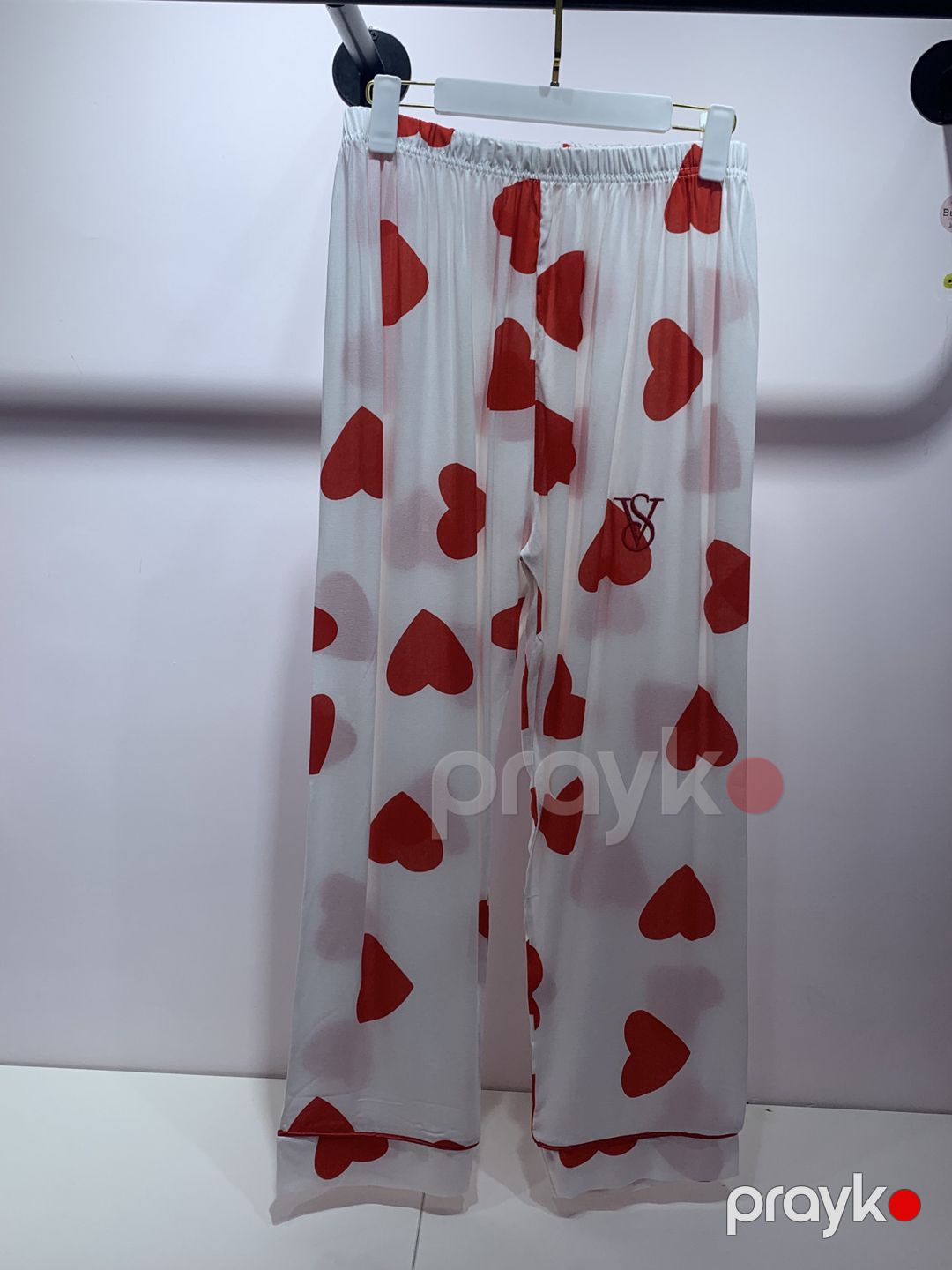 Qadınlar üçün şalvarlı pijama dəsti N-02, ağ, pambıq, ölçü XL — Mallar, Bakı (2)