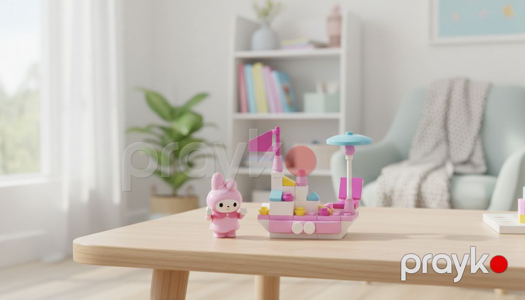 Konstruktor Sanrio Figure Melodie, 81 element, 6+ yaş — Mallar, Bakı (2)