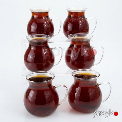 Armudu stəkan dəsti, borosilikat şüşə, 200 ml, 6 əd — Bakı