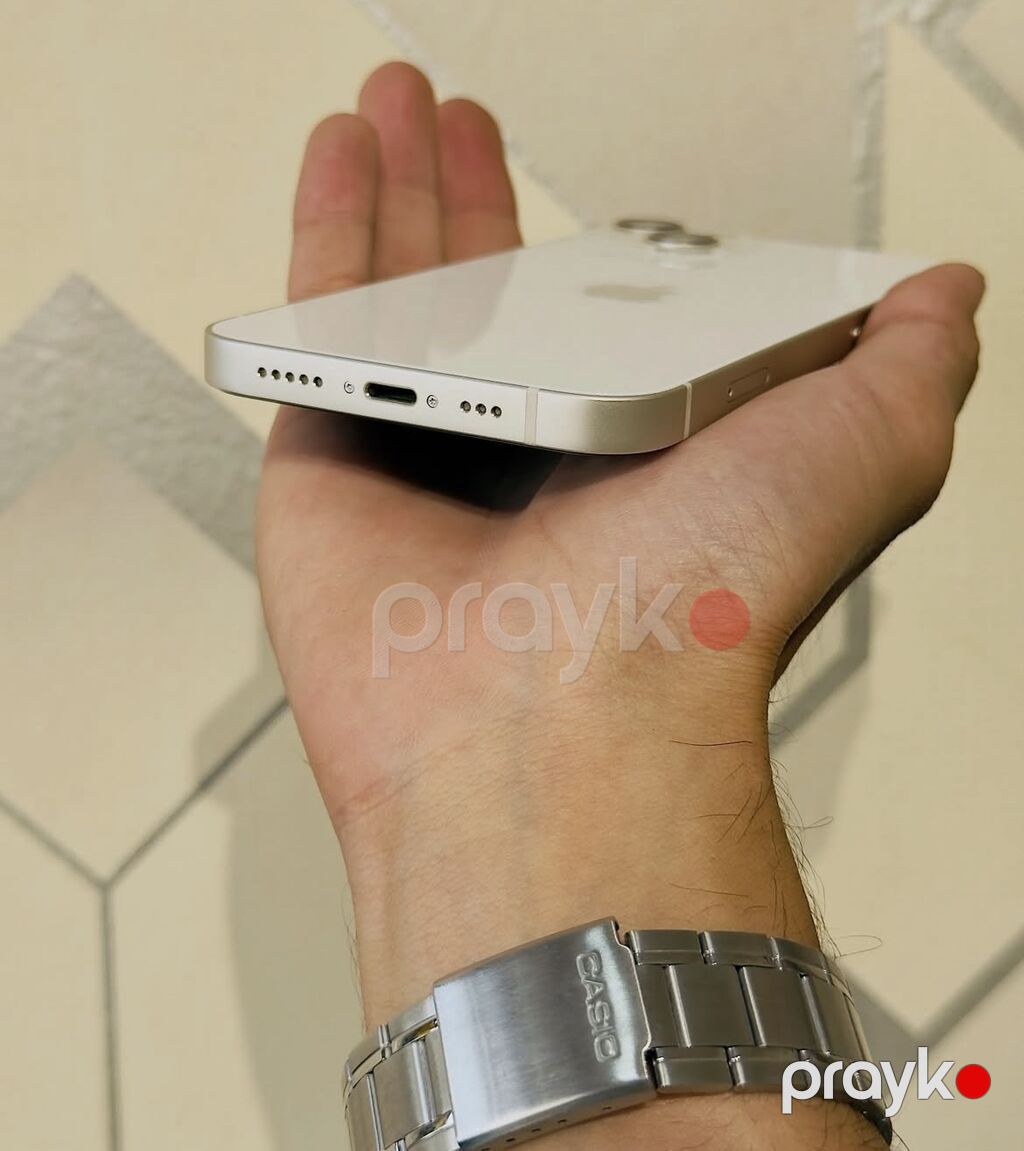 IPhone 13, 128 GB, Ağ, Zəmanət, Simsiz şarj, Face ID — Apple iPhone, Bakı (5)