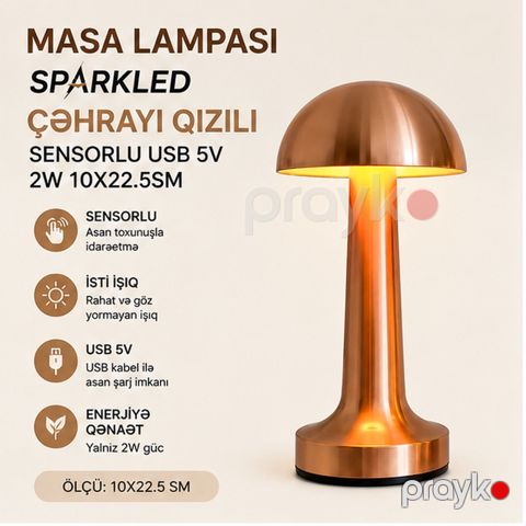 Masaüstü lampa No brand, Yataq otağı üçün, 2 Vt — Bakı