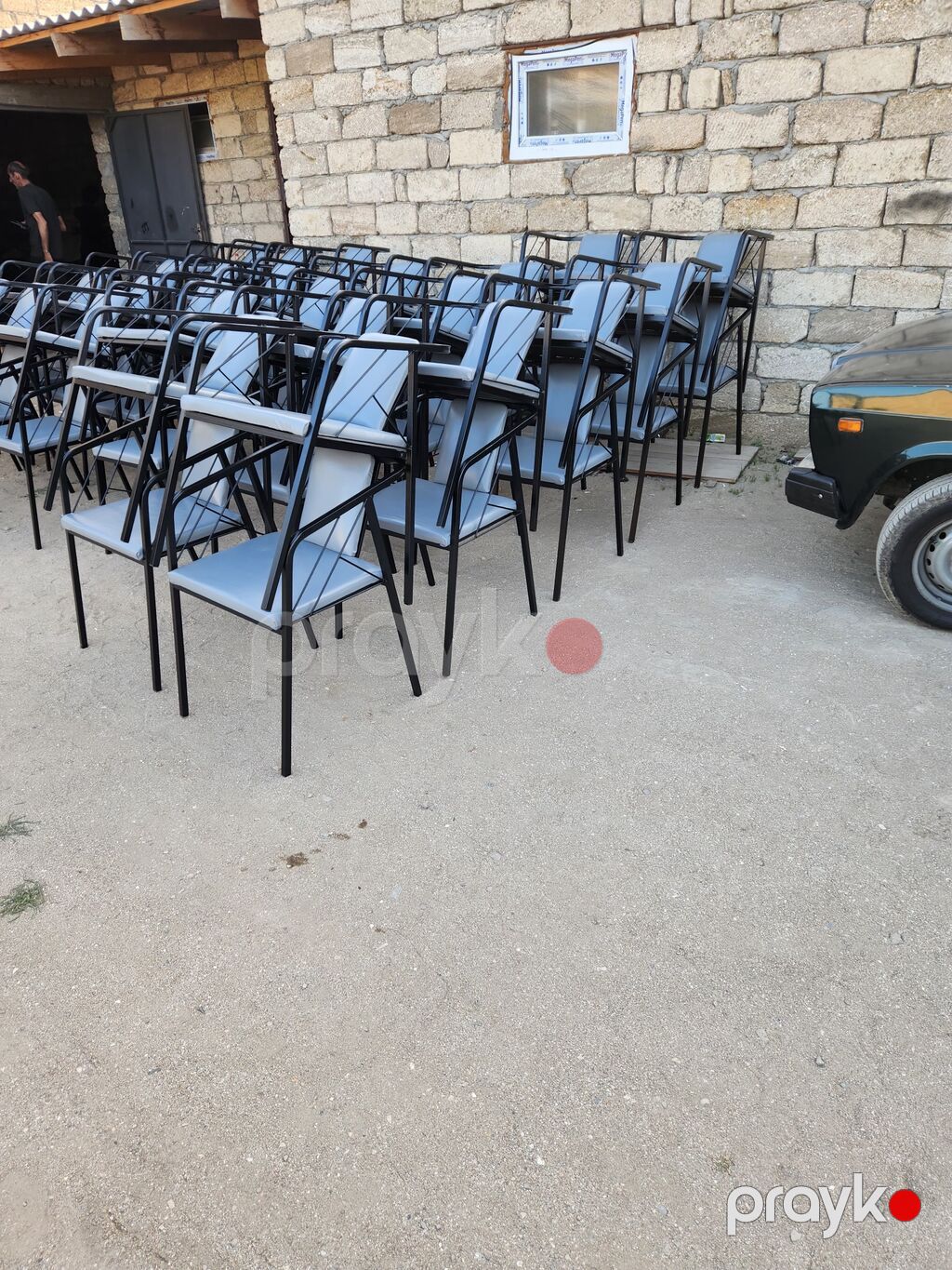 Tələbə/konfrans üçün yazı stolçalı oturacaqlar - Model: Armrestli — Stullar, Bakı (4)