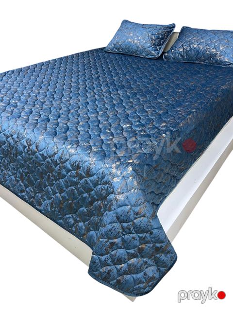 Örtük və yastıq üzü dəsti Miss Home 46482706, ikinəfərlik, örtük 220x240 sm, yastıq üzü 2 əd - 50x70 sm, göy — Bakı