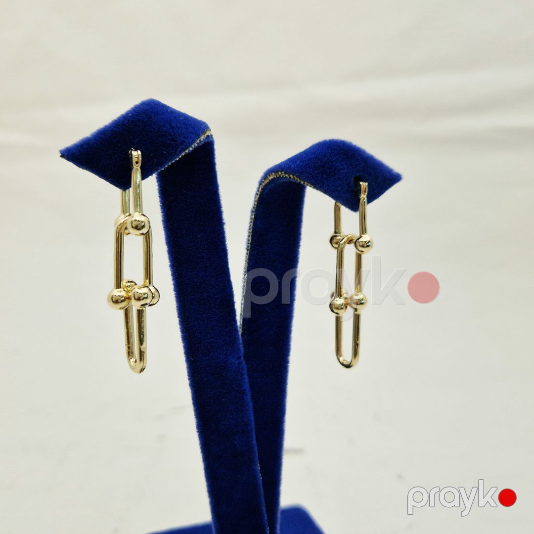 Sırğa qadınlar üçün Azgold 10464, qızıl 585 əyar VJ970184 No Brand — Mallar, Bakı (3)