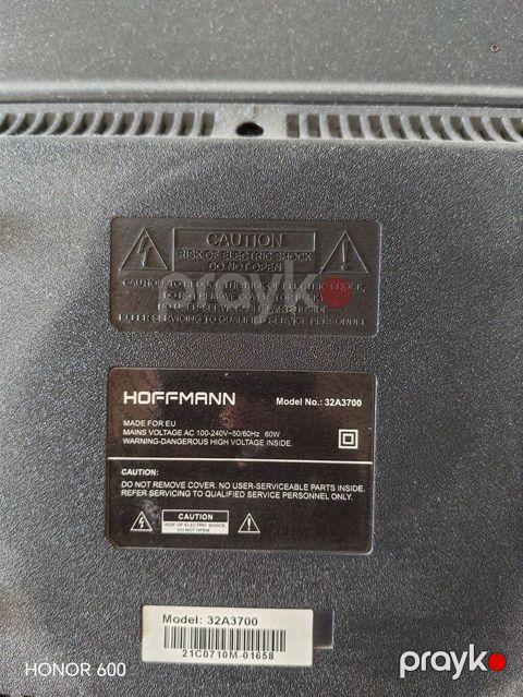 Hoffmann 32A3700 LED televizor Ekran diaqonalı: 32" Ekran qırılıb — Digah
