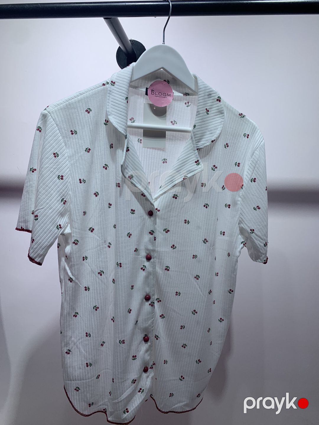 Qadınlar üçün şalvarlı pijama dəsti 01.00027, ağ, viskoz, ölçü XL — Mallar, Bakı (3)