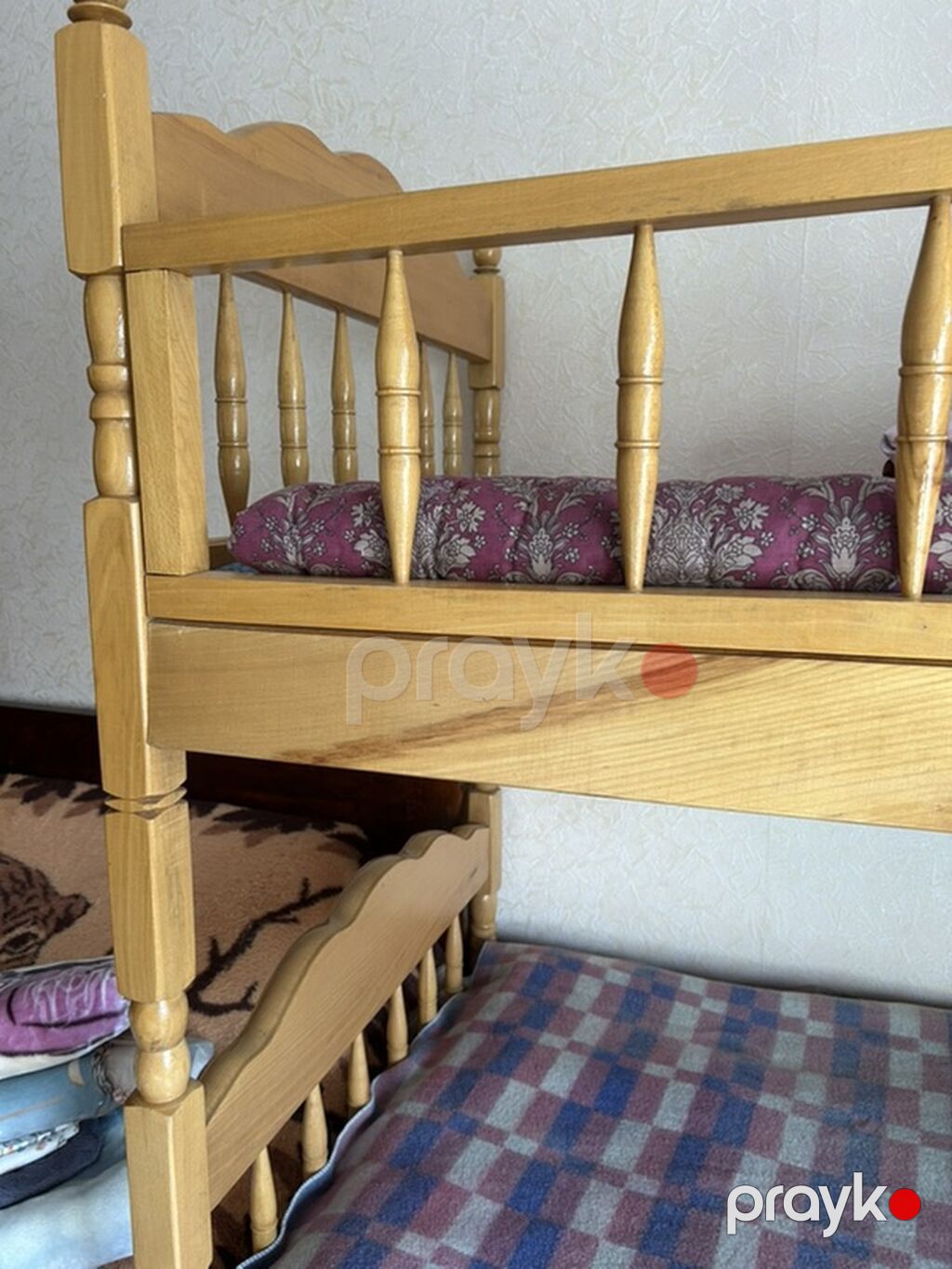 Oğlan və qız üçün, Yeni, Çarpayı, Matrassız, Siyirməsiz, Taxta — Yataqlar, Gəncə (3)