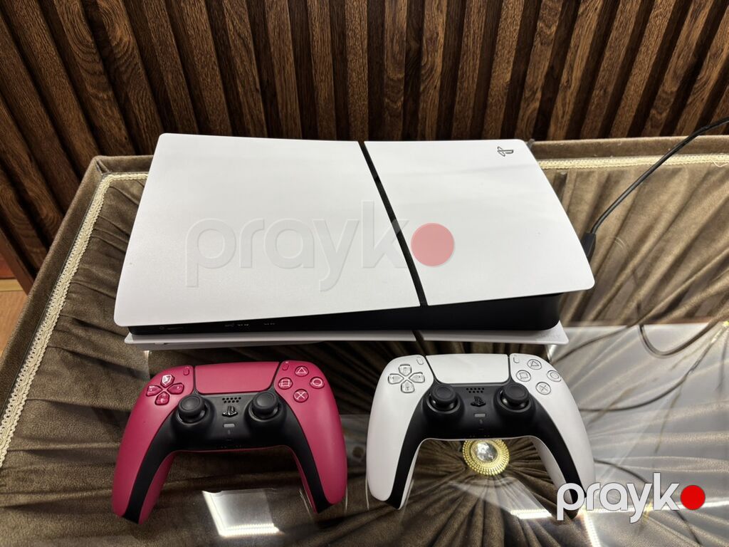 Playstation 5 Slim 1 TB + DualSense. Fevral ayında almışam təzə — Oyun konsolları, Digah (5)