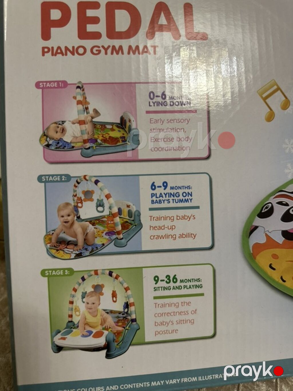 Pedal Piano Gym Mat – körpələr üçün musiqili inkişaf xalçası - Yaş — Musiqi oyuncaqları, Bakı (2)