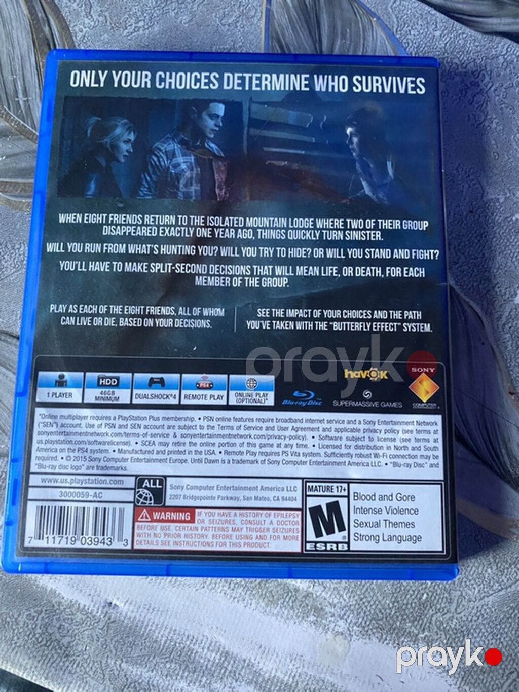 PS4 oyunu: Until Dawn (Blu‑ray disk, rəsmi qutu ilə) - Platforma — Konsol oyunları, Masallı (2)