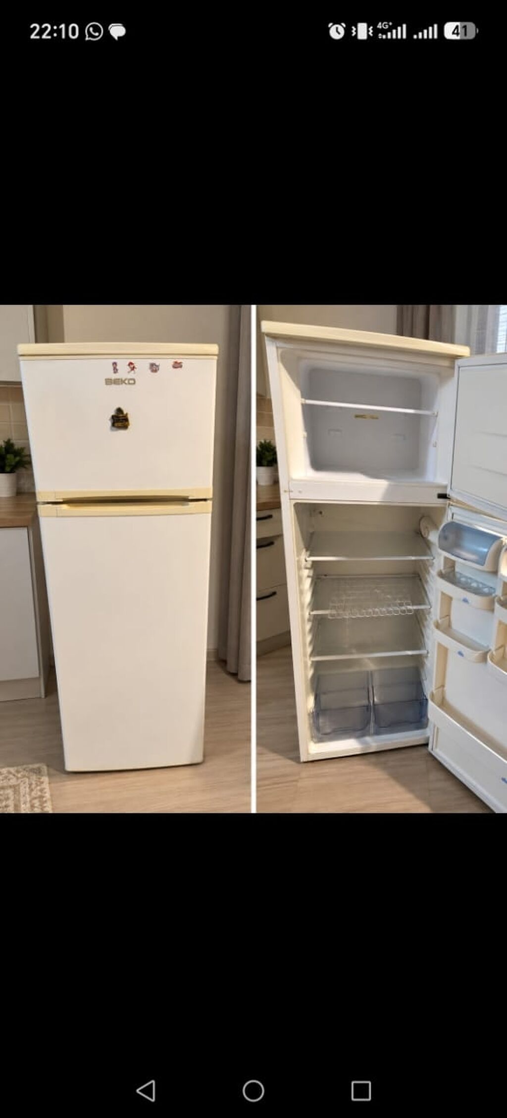 Beko soyuducu. 270azn. defrostdu çox yaxşı veziyyetde. Çürüyü pası — Soyuducular, Mehdiabad
