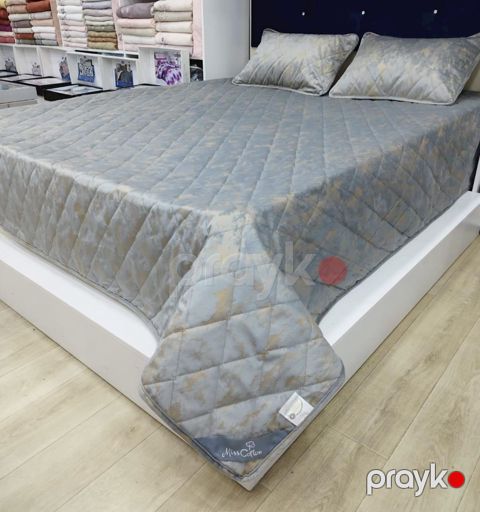 Dəst Miss Cotton 0000597, örtük 220х240 sm, yastıq üzlər 50х70 sm, ikinəfərlik, velür — Bakı