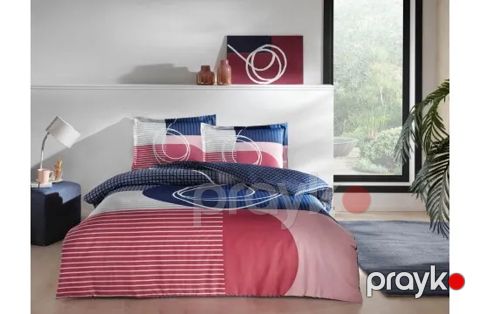 Yataq dəsti TAC Pandora Blue satin, yorğan üzü 200x220 sm, mələfə 230x260 sm, yastıq üzü 50x70 sm 2 əd, ikinəfərlik, pambıq, saten, mavi - 8682475104258 — Bakı