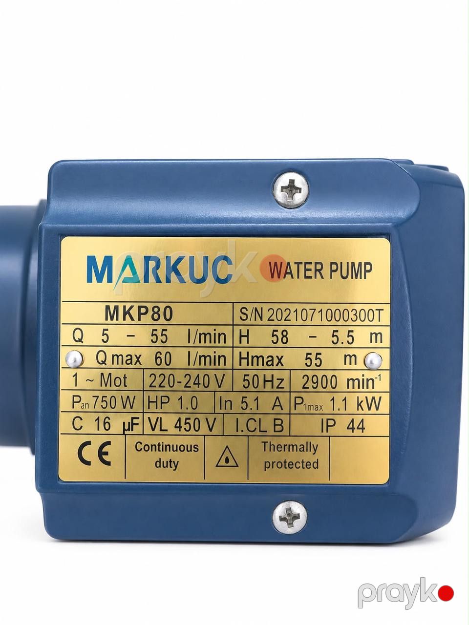 Su nasosu Markuc MKP-80, 750 Vt — Mallar, Bakı (3)