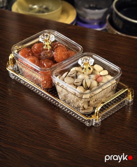 Çərəz qabı, akril, şəffaf, 9 sm, 450 ml — Bakı