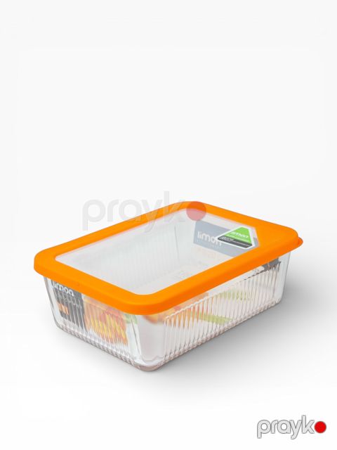 Qida saxlama konteyneri FS-2099, plastik, şəffaf/narıncı, 450 ml — Bakı