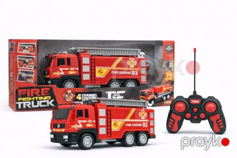 Radio ilə idarə olunan maşın Fire Fighting Truck 1:24, qırmızı, 3+ yaş — Bakı