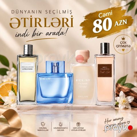 Dünyanın seçilmiş ətirləri – indi bir arada Brendlər: Oriflame Setdə — Digah