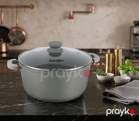 Qazan Sonifer SJ-772987, qranit, boz, 30 sm — Bakı