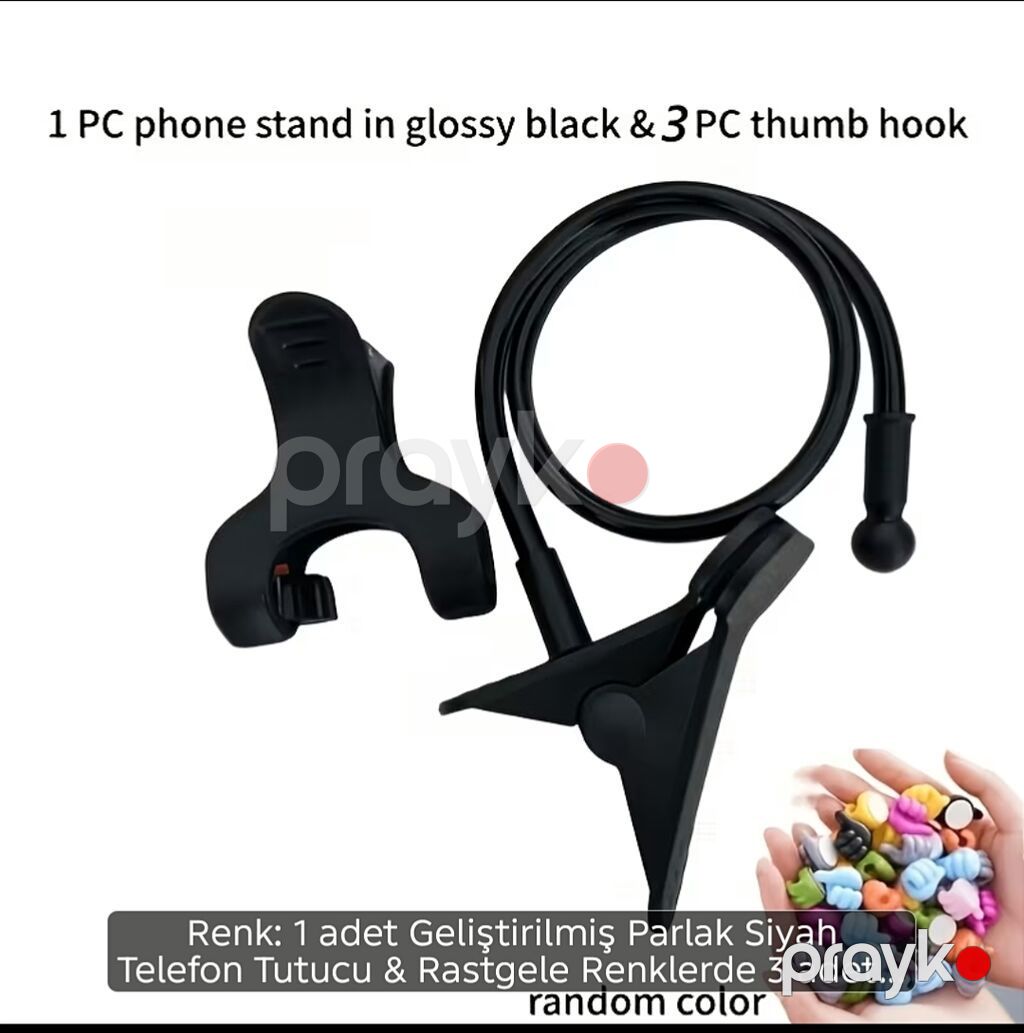 Multifunksional universal şlanq tipli telefon tutucu – 360° dönən — Tripod, steadicam, video işıq, Digah (7)