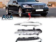 Mercedes W221 S-Class LED ön bufer xrom kantı — Bakı