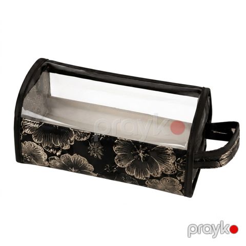 Kosmetik çanta, 23x11 sm, qara, 1 bölmə — Bakı