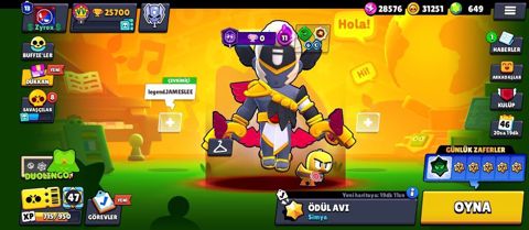 Məhsul: Brawl Stars oyun hesabı Xüsusiyyətlər: - Kupa yolu: 25 700 — Masazır