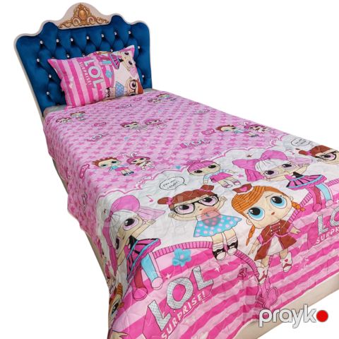 Uşaq pledi qızlar üçün MM Teksil 159 satin, rəngbərəng,160х220 sm — Bakı