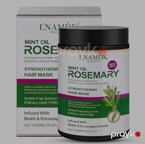 Saçlar üçün maska Lnamdk Mint Oil Rosemary 1000 ml — Bakı