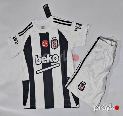 Futbol forması Beşiktaş, elastan, ağ/qara, ölçü L — Bakı