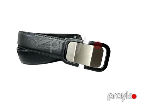Kişilər üçün dəri kəmər FB1835 85-135 sm Qara — Bakı