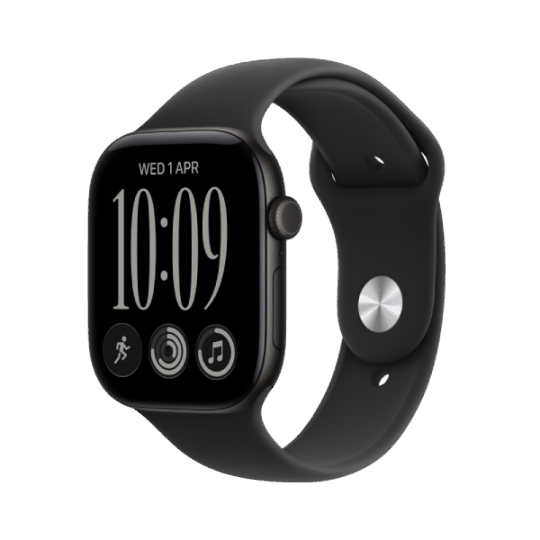 Apple Watch Series 12 GPS 42mm Space Grey Aluminium Case with Navy Blue Sport Band — Apple Watch, Bakı