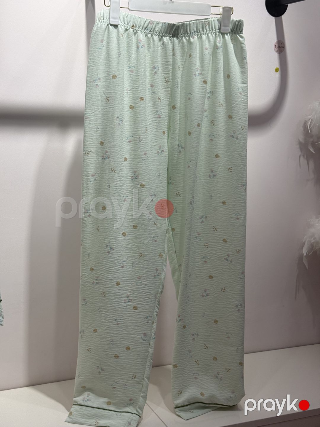 Şalvarlı pijama dəsti qadın üçün 01.00042, yaşıl, poliester, ölçü S — Mallar, Bakı (2)