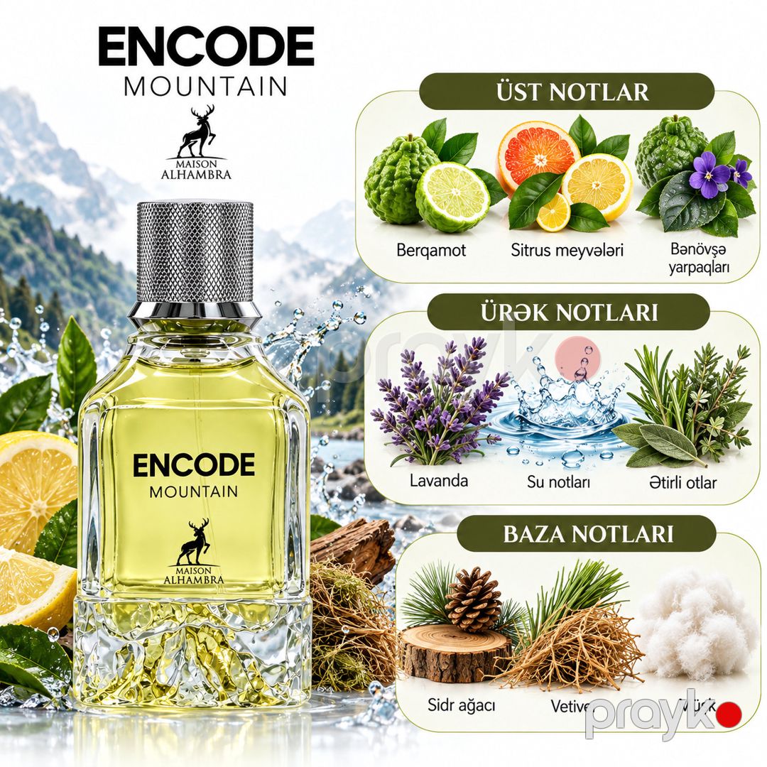 Alhambra Encode Mountain kişilər üçün ətir, 100 ml — Mallar, Bakı (2)