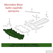 Mercedes W211 W212 W213 W205 Bufer qoruyucusu — Kuzov hissələri, Bakı (2)