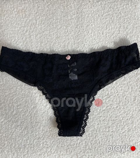 Qadınlar üçün strinqlər 2302238, qara, pambıq/poliamid/spandeks, ölçü M — Bakı