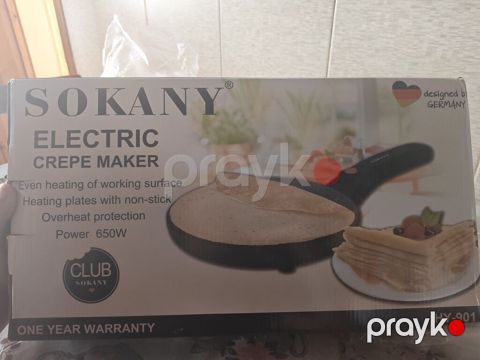 Sokany Electric Crepe Maker (Model: HY-901) - Güc: 650W - Bərabər — Sumqayıt