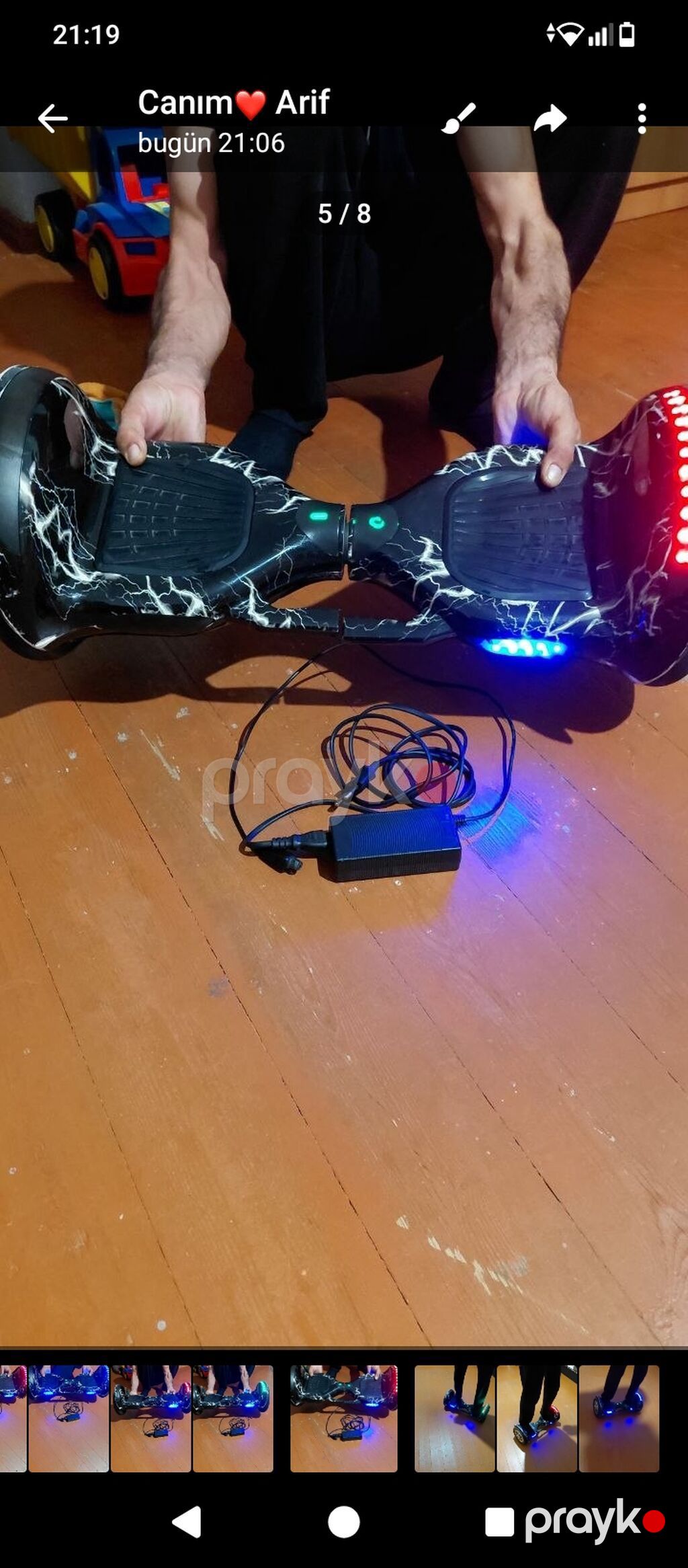 Elektrik hoverboard (özüntarazlayan skuter) Yaxşı vezyetde akmulaytir — Hiroskopler, Bakı (2)