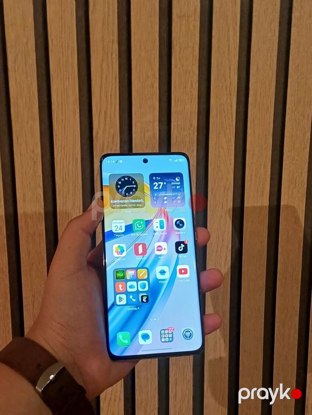 Honor X9b, 256 GB, rəng - Narıncı, Zəmanət, Barmaq izi, Simsiz şarj — Honor, Bakı (2)
